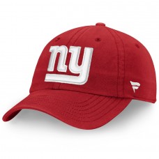 Men's New York Giants NFL Pro Line by Fanatics Branded Red Team Fundamental Adjustable Hat 2855881